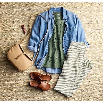 売れ筋商品|||リーバイス カットソー トップス レディース Women's Darlene Collared Button-Front Shirt Take It Again Levi's Women's Darlene Collared Button-Front Shirt - Macy's