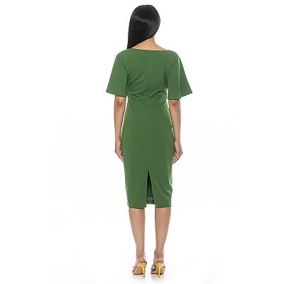 ariah cowl draped midi dress NICHOLAS Ariah Cowl Draped Midi Dress in Clear Blue