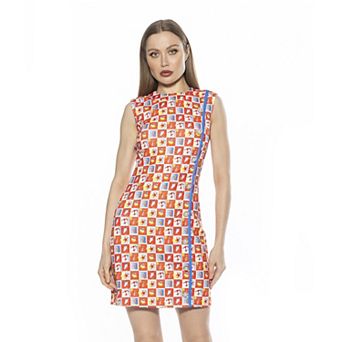 Women's ALEXIA ADMOR Armani Button Down Sleeveless Shift Dress