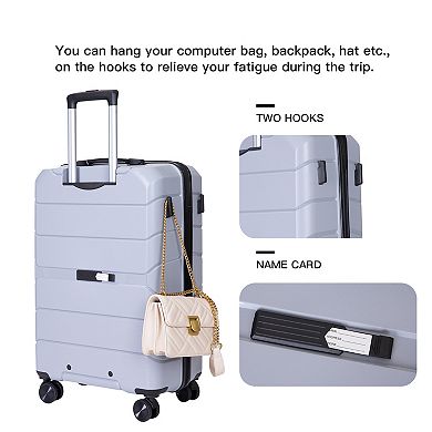 Merax Hardshell Suitcase Pp Luggage Sets Lightweight Durable Suitcase(20/24/28)