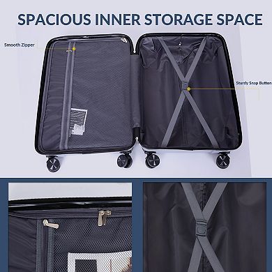Hardshell Suitcase Pp Luggage Sets Lightweight Durable Suitcase(20/24/28)