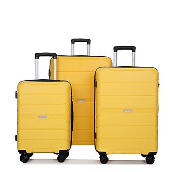 Merax Hardshell Suitcase Pp Luggage Sets Lightweight Durable Suitcase(20/24/28)