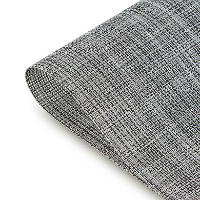 Dainty Home Bristol Woven Vinyl Reversible Rectangular Placemat Set Of 6