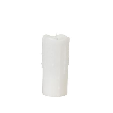 Simplux Designer LED Dripping Candle with Moving Flame and Remote (Set of 2)