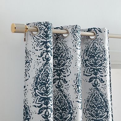 Elrene Home Fashions Raja Boho Print Blackout Window Curtain Panel Set Of 2