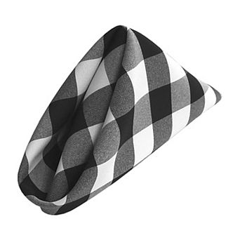 Pack Of 4 Gingham Checkered Napkins 18 By 18-inch