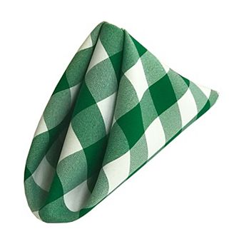 Pack Of 4 Gingham Checkered Napkins 18 By 18-inch