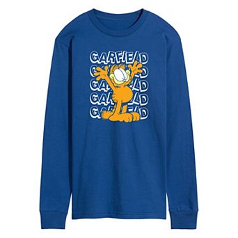 Men's Garfield Repeated Long Sleeve Graphic Tee