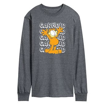 Men's Garfield Repeated Long Sleeve Graphic Tee