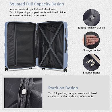 Merax 3-piece Hardside Spinner Luggage Set
