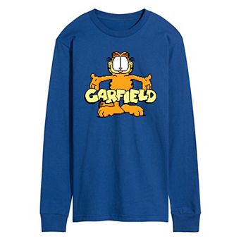 Men's Garfield Standing Logo Long Sleeve Graphic Tee