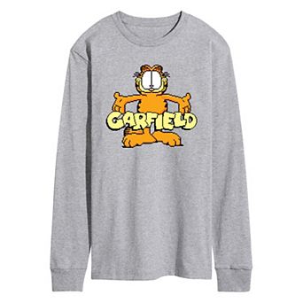 Men's Garfield Standing Logo Long Sleeve Graphic Tee