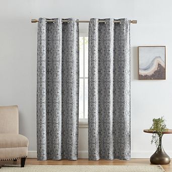 Elrene Home Fashions Berber Ikat Print Blackout Window Curtain Panel Set Of 2