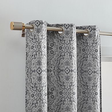 Elrene Home Fashions Berber Ikat Print Blackout Window Curtain Panel Set Of 2