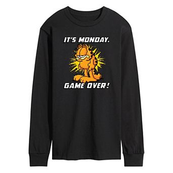 Men's Garfield It's Monday Long Sleeve Graphic Tee