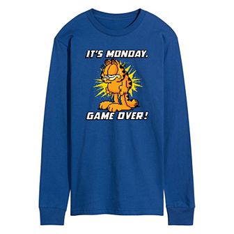 Men's Garfield It's Monday Long Sleeve Graphic Tee