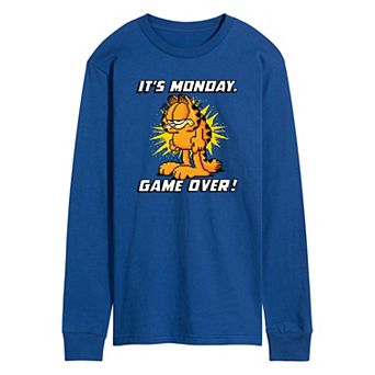 Men's Garfield It's Monday Long Sleeve Graphic Tee