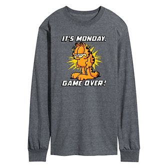 Men's Garfield It's Monday Long Sleeve Graphic Tee