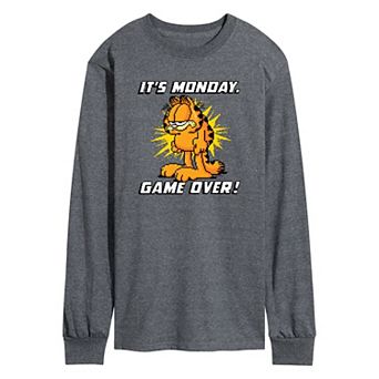 Men's Garfield It's Monday Long Sleeve Graphic Tee