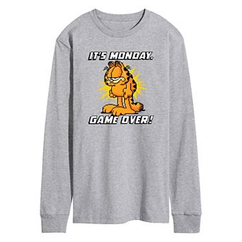 Men's Garfield It's Monday Long Sleeve Graphic Tee