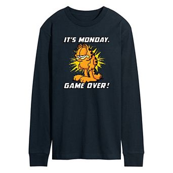 Men's Garfield It's Monday Long Sleeve Graphic Tee