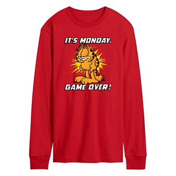 Men's Garfield It's Monday Long Sleeve Graphic Tee