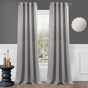 Dainty Home Brookville Textured 100% Blackout Thermal Insulated Grommet Single Curtain Panel