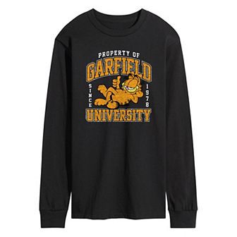 Men's Garfield Varsity Long Sleeve Graphic Tee