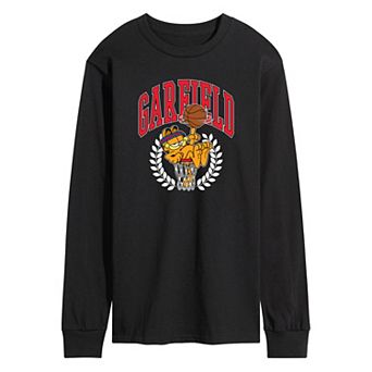Men's Garfield Basketball Long Sleeve Graphic Tee