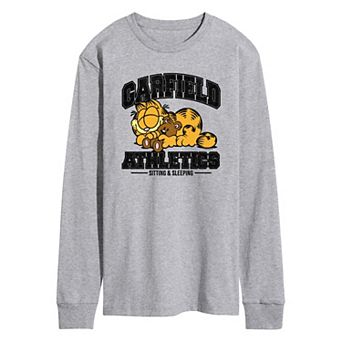 Men's Garfield Sleeping Athletics Long Sleeve Graphic Tee