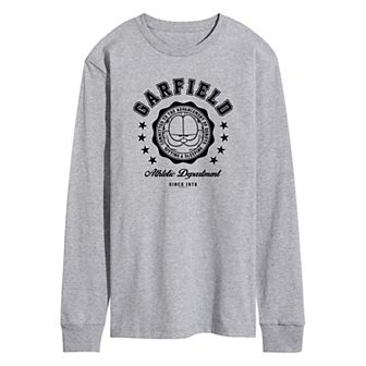 Men's Garfield Varsity Seal Long Sleeve Graphic Tee