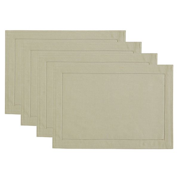 HommxJF Lot de 4 serviettes de table en satin damassé jacquard