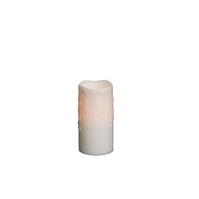 LED Dripping Wax Pillar Candles with Remote (Set of 4)