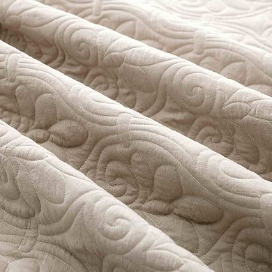 Unikome 3 Piece Microfiber Reversible Quilt Set with Shams