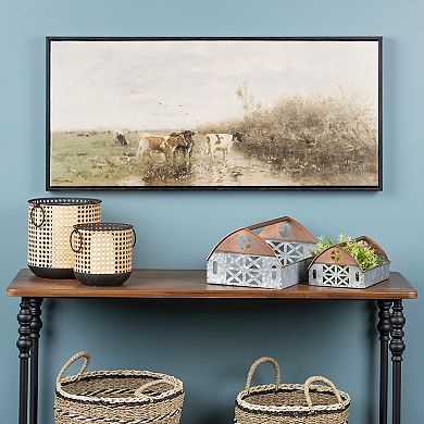 Framed Farm Canvas Wall Art 37.25"l