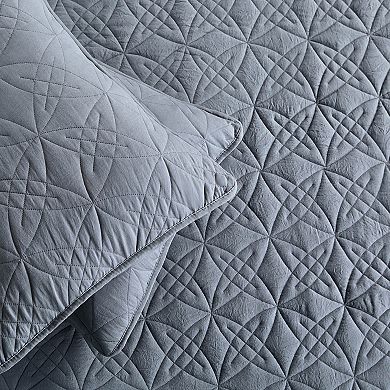 Unikome 3 Piece Microfiber Reversible Quilt Set with Shams