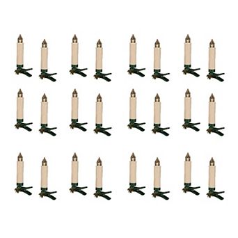 LED Clip on Taper Candle with Remote (Set of 24)