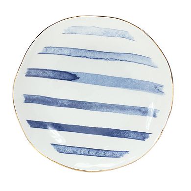Coastal Tie-dye Design Ceramic Plate (set of 4)