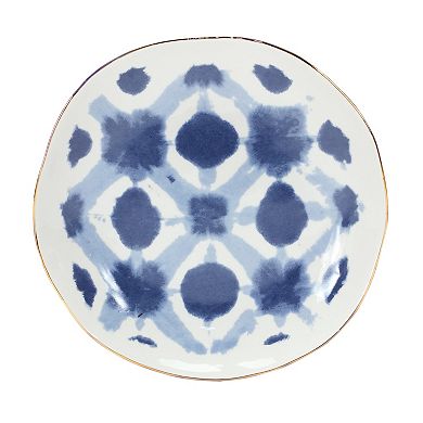 Coastal Tie-dye Design Ceramic Plate (set of 4)