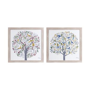Framed Tree Print (Set Of 2)