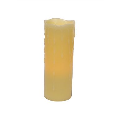 LED Dripping Wax Pillar Candles with Remote (Set of 3)