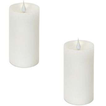Simplux Designer LED Candle with Moving Flame and Remote (Set of 2)
