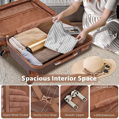 Merax 4 Piece Luggage Set Suitcase Set