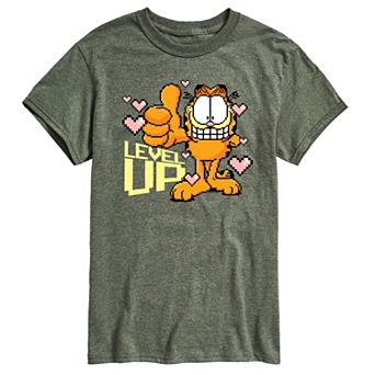 Men's Garfield Level Up Your Life Graphic Tee