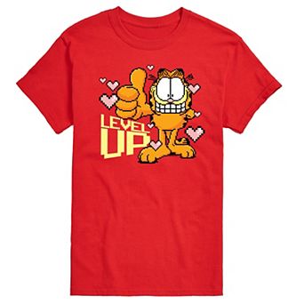 Men's Garfield Level Up Your Life Graphic Tee