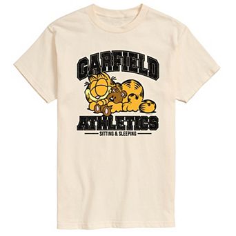 Men's Garfield Sleeping Athletics Graphic Tee