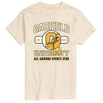 Men's Garfield University Sports Star Graphic Tee