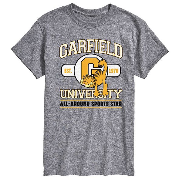 Men's Garfield University Sports Star Graphic Tee