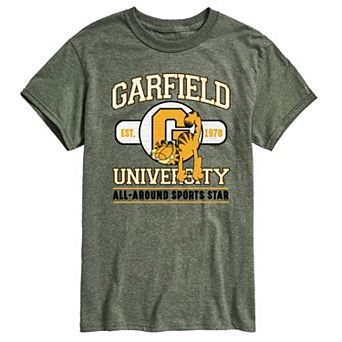 Men's Garfield University Sports Star Graphic Tee