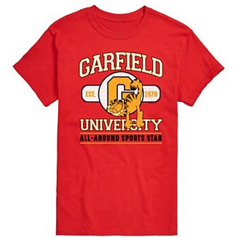 Men's Garfield University Sports Star Graphic Tee